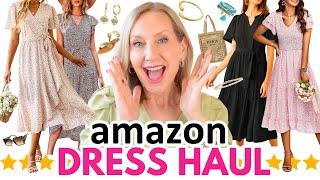 *STUNNING* Amazon Beautiful DRESSES Try On (Women Over 50)