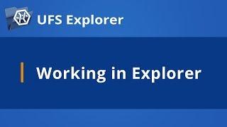 UFS Explorer manual: Working with files [SysDev Laboratories]