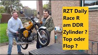 RZT Daily Race SP / R Auspuff am DDR Sport Zylinder ! Geht das ? + GPS Messung ! Top oder Flop ?