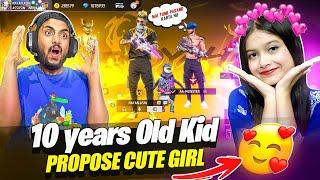 10 Years Old Boy Propose Small Cute Girl Gamer Funny Video  - Garena Free Fire Max