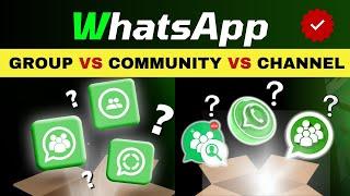 WhatsApp Group | WhatsApp Community  | WhatsApp Channel | How to use WhatsApp Features | #WhatsApp