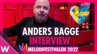 Anders Bagge "Bigger Than The Universe" | Melodifestivalen 2022 Interview after Heat 3 in Stockholm