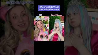 POV: when kids think I have a strawberry cow #strawberrycow #pov #shorts #funny