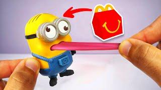 I bought the BEST MINIONS Happy Meal TOYS