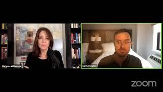 Marianne Williamson live with Julian Assange's brother Gabriel Shipton