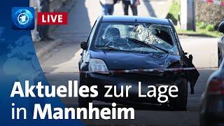 Mannheim: Auto fährt in Menschenmenge