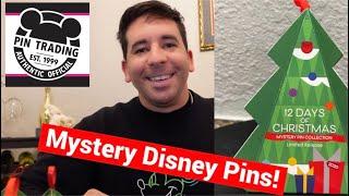 12 DAYS OF CHRISTMAS Mystery Disney Pin Unboxing!