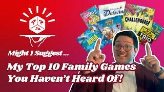 Top 10 Family Board Games You Haven't Heard Of! - Sommelier Suggestions with Alex!