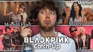 BLACKPINK CATCH-UP! (APT by ROSE, Moonlit Floor by LISA, Mantra by JENNIE | MV Reaction)