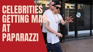 Celebrities getting mad at paparazzi