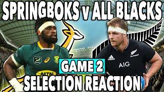 Springboks vs All Blacks Game 2 PREVIEW - Selection Reaction - Rugby Championship Round 4