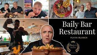 I Take Alfie for a Hearty Feast at Baily Bar Playa Blanca: You Won't Believe How Much He Ate!