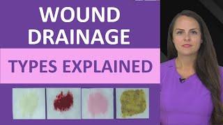 Wound Drainage Types Nursing NCLEX: Sanguineous, Serous, Serosanguineous, & Purulent Drainage