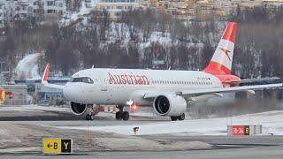 Austrian Airlines departure from Tromsø!