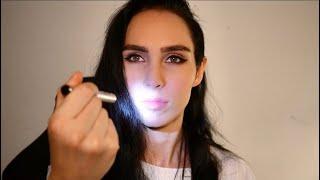 [ASMR] ON ME VS YOU  Light Triggers, Eye Check, Scalp/Face Massage, Hair Brushing, Face Tracing
