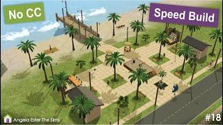 Speed Build Praia e Porto de Tiny Island no The Sims 2 NoCC