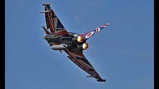 RAF Typhoon display RIAT 22 Royal International Air Tattoo  Airshow  Blackjack