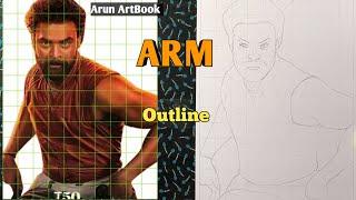 ARM Movie Tovino Thomas Drawing / Outline Easy Method Drawing Malayalam / Arun ArtBook