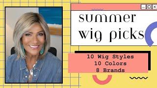 SUMMER WIG PICKS | 10 STYLES, 10 COLORS, 8 BRANDS | MID-LENGTH WIG STYLES | WIG CHAT