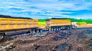 Truck hauling tambang batubara |volvo FH16 610 muatan 200 ton