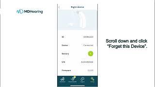 How to remove your hearing aids from the MDHearing App