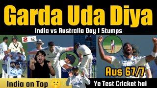 Gazab Fight Back  Brilliant bowling by Bumrah & Siraj Rana  India Vs Australia 1st Test Perth Day1