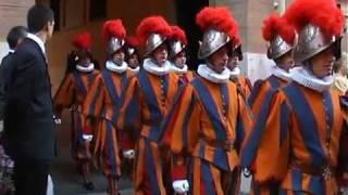 The Pontifical Swiss Guard Ceremony at the Vatican