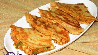 Pizza Paratha | Whole Wheat Cheesy Pizza Paratha - By Food Connection