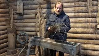 How we process hemp fiber at our farm