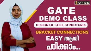 GATE | DESIGN OF STEEL STRUCTURES  | BRACKET CONNECTIONS | ONES