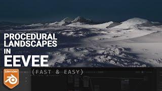 Blender EEVEE: Create a Procedural Landscape in EEVEE with Just Textures