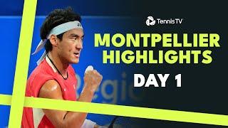 Wawrinka Takes On Cazaux; Koepfer & Bu In Action | Montpellier 2025 Day 1 Highlights