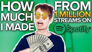 How much Spotify paid me for 1 million streams