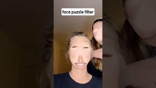 Trying tiktok filters  182 | face puzzle filter  #shortsfeed