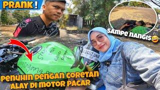 PRANK CORETIN MOTOR PACAR PAKE SPIDOL PERMANEN SAMPE PENUH⁉️GAK NYANGKA REAKSINYA BEGINI‼️