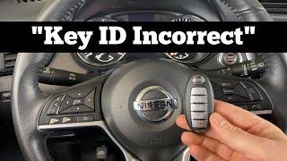 How To Start A 2017 - 2022 Nissan Rogue With Key ID Incorrect - Dead Remote Fob Battery Not Detected