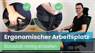 Ergonomie am Arbeitsplatz  ️  So stellst Du Deinen Bürostuhl richtig ein | Ergotopia NextBack