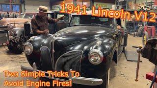 How to Keep Your Car From BURNING To The Ground! 1941 Lincoln Continental V12 Fuel & Wiring Restore!