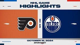 NHL Highlights | Flyers vs. Oilers - October 15, 2024