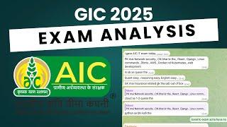 AIC MD IT 2025 Exam Analysis | Agriculture Insurance Company of India