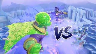 Toxic Brainz VS Super Brainz (Mid-Air Fight) | TOXIC Ver. | Zombies Vs Zombies | Garden Warfare 2