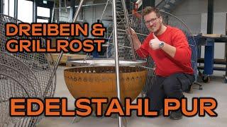 Grillrost.com - EDELSTAHL PUR! Dreibein & Grillrost