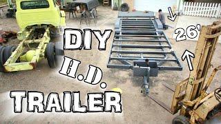 Building a 26ft utility trailer from scratch