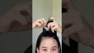 Poni Tanpa Digunting #hairhack #hairstyle #hairtips #hairtutorial #poni #guntingrambut #koreanhair