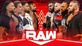 Roman Reigns CM Punk Jey Uso Seth Rollins vs Solo Sikoa Jacob Fatu Bronson Reed Tama Tonga