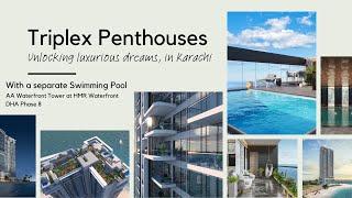 AA Waterfront - Triplex Penthouses - 4 & 6 Bed Options at HMR Waterfront - Seafront Gated Community