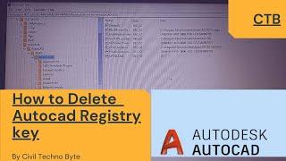 How to uninstall clean AutoCad registry files|Remove Licence|Remove student version in 2021.