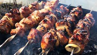 Очень сочный Шашлык из свинины  Как замариновать шашлык с уксусом