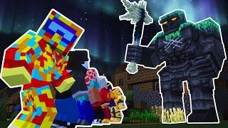 HUNTING the GOLEM KONG in Minecraft. (TEAM UP)