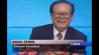 JIANG ZEMIN 登陆国外媒体C-SPAN，使用上海话说“顶呱呱！” 觉得长者顶呱呱的留言为长者续一秒吧 +1S #江泽民